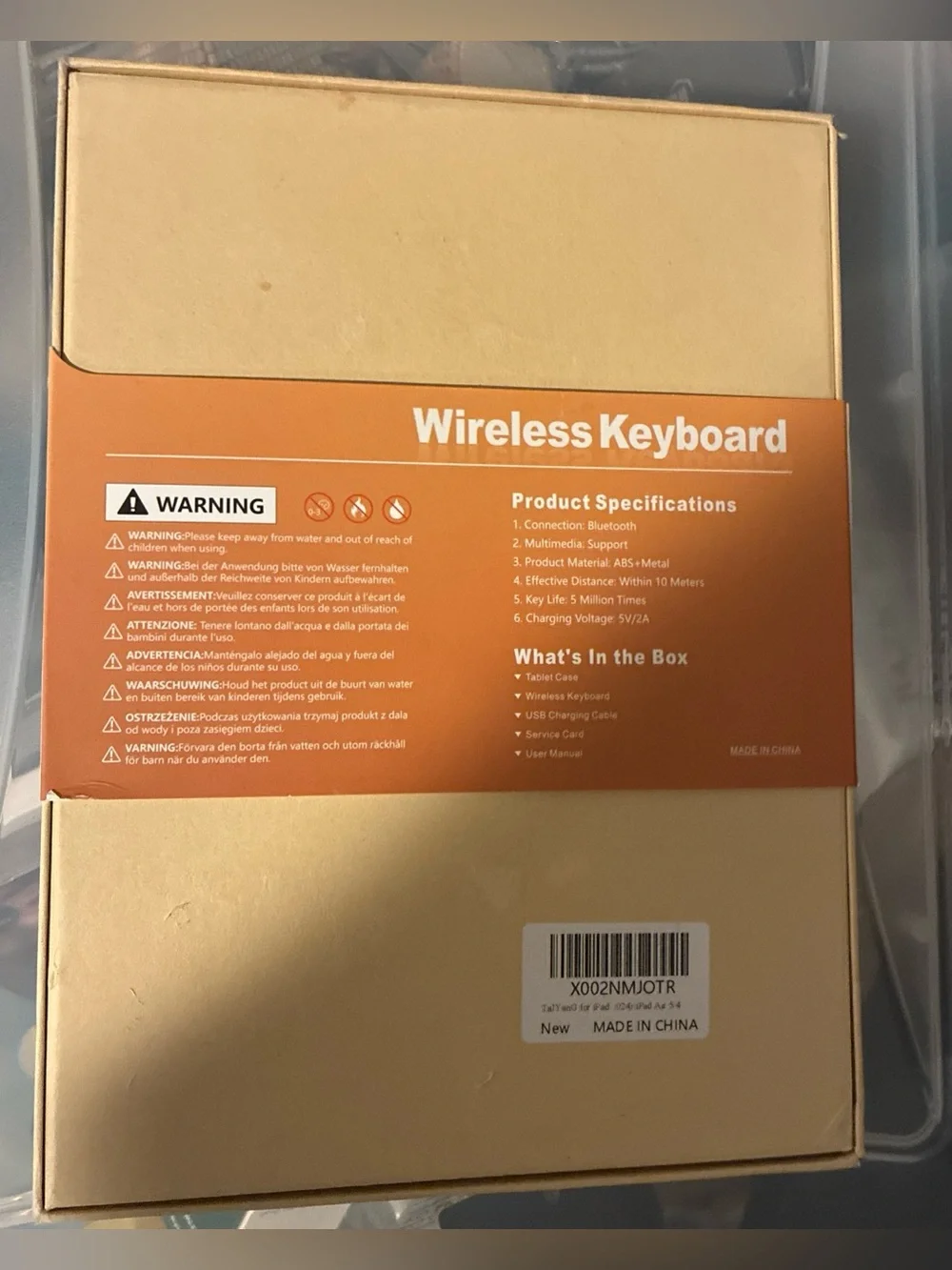 Bluetooth Wireless Keyboard & Ipad/Tablet Case for iPad Air 5/4 2024 - New